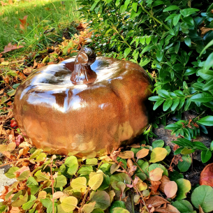 Ceramiczna dynia dekoracyjna pokryta szkliwem w... 2