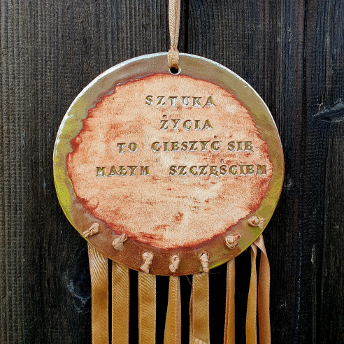 Ceramiczny łapacz snów "Sztuka życia"