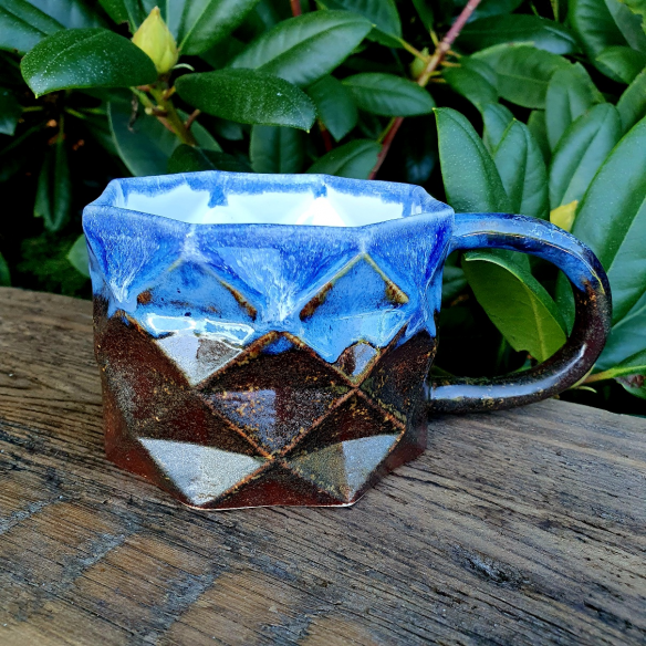 Geometryczny kubek "Niebieski"
