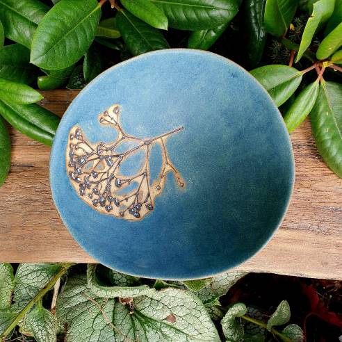 Ceramiczna misa "Granatowa gipsówka"