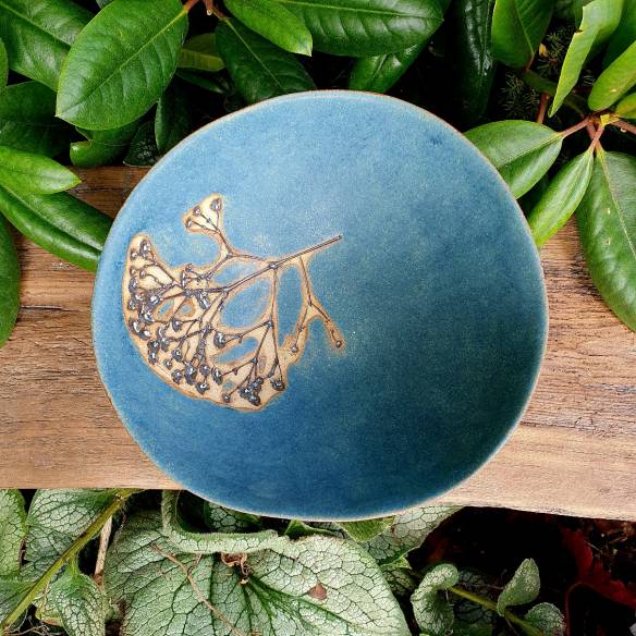 Ceramiczna misa "Granatowa gipsówka"