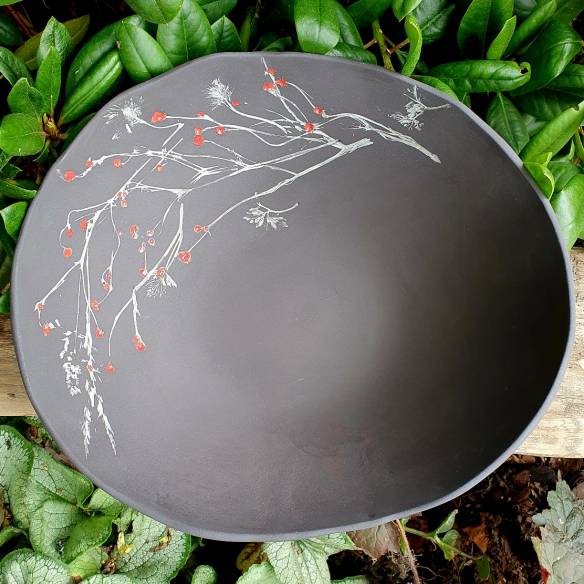 Ceramiczny zestaw dwóch mis "Kwiatowy Akcent"