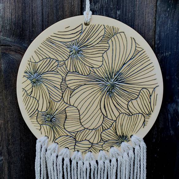 Ceramiczny łapacz snów "Abstrakcyjne Kwiaty"