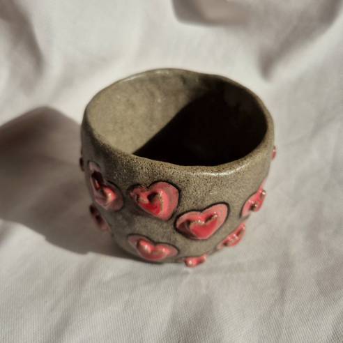 Ceramiczny kubek "Serduszka"