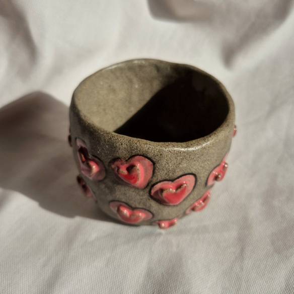 Ceramiczny kubek "Serduszka"