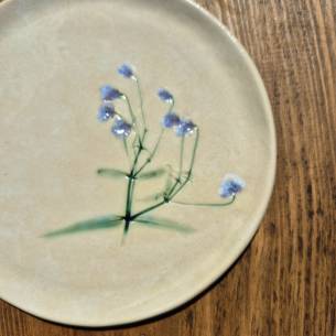 Talerz chmurkowy "Błękitna Gipsówka" 2