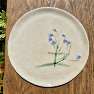 Talerz chmurkowy "Błękitna Gipsówka"