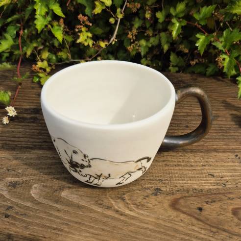 Porcelanowy kubek "BESSA"