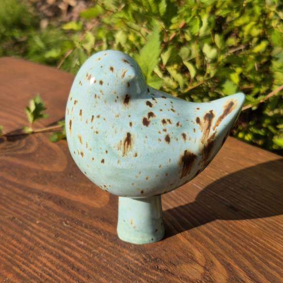 Porcelanowy ptaszek "Pastelowy Błękit"