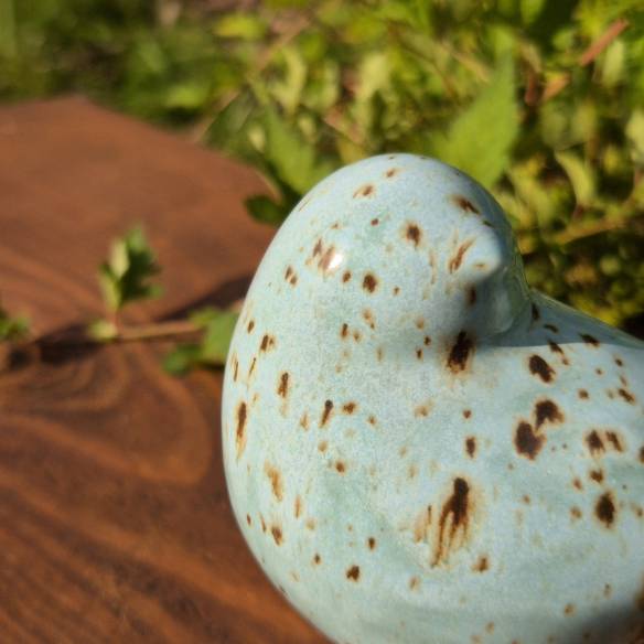 Porcelanowy ptaszek "Pastelowy Błękit"