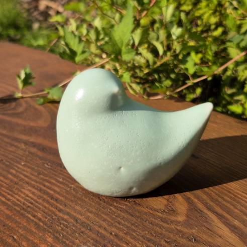 Porcelanowy ptaszek "Miętowy"
