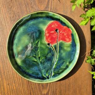 Ceramiczny talerz "Mak 2"