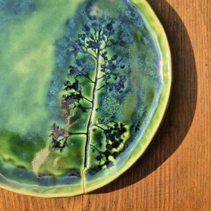 Ceramiczny talerz "Roślinność" 2