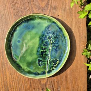 Ceramiczny talerz "Roślinność"