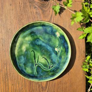 Ceramiczny talerz "Polny Kwiat"