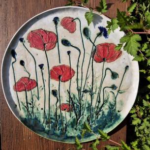 Ceramiczny talerz "Polna Łąka"