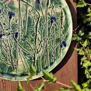 Ceramiczny talerz "Chabry na Łące" 2